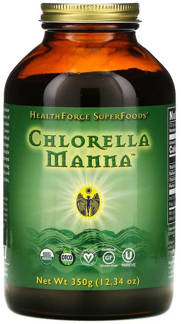 헬스포스슈퍼푸드 클로렐라 만나 베타카로틴 350g(12.34oz) 해조류 녹색채소 비타민A, 350g, 1개 - 쿠팡
