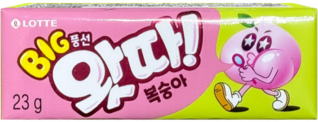 롯데제과 왓따 복숭아, 23g, 1개