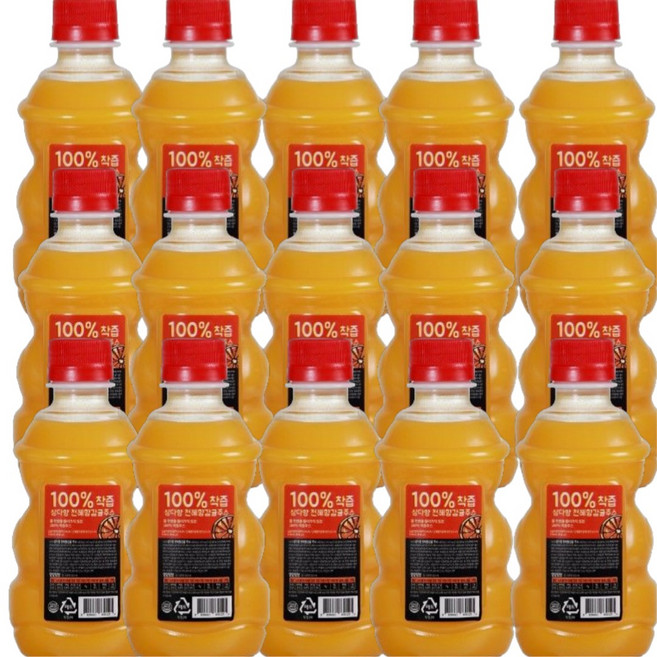 제주 삼다향 100% 착즙주스 천혜향 감귤주스, 15개, 320ml