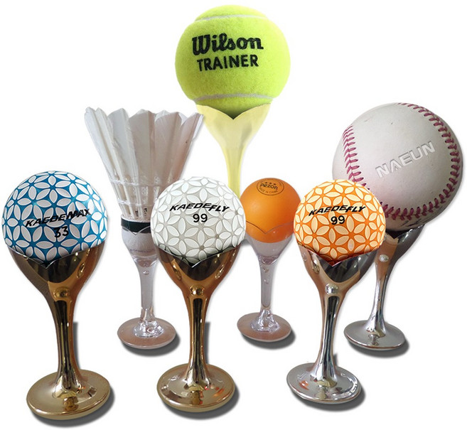 나은몰 볼컵 야구공 골프공 싸인볼 디스플레이 받침대 거치대, 볼컵_핑크(일반형), 4개