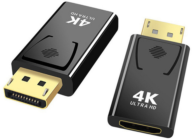 DP轉HDMI轉接頭 4K高畫質影音傳輸器, 1個, dp轉hdmi 4k 轉接頭, dp轉hdmi 4k 轉接頭