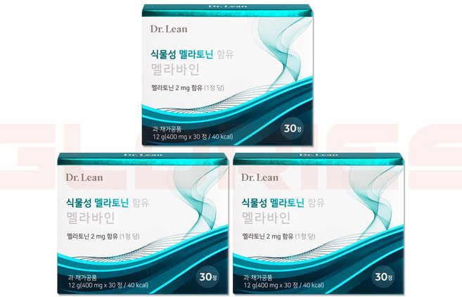[공식] 닥터린 식물성 멜라토닌 함유 멜라바인 [식물성 멜라토닌 2mg 함유(1정당)], 3개, 400mg