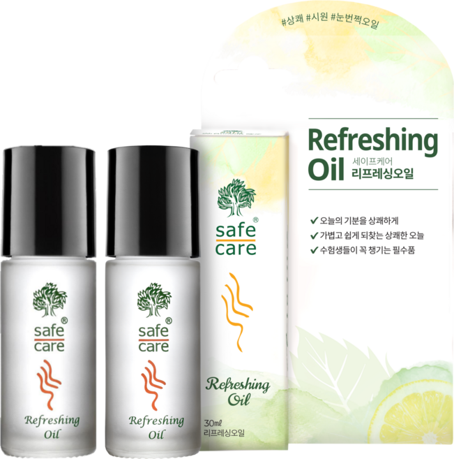 아로마오일 롤온 멘톨 페퍼민트 천연 에센셜 비염 코막힘 졸음방지 야돔 야몽, 30ml, 2개