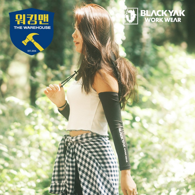 블랙야크 S-뉴쿨토시 나일론66 자외선차단 여름 팔 토시, 블랙, 1개