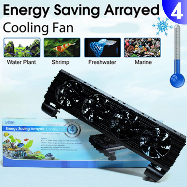 이스타 쿨링팬 1 2 3 4 5 6구/ 수족관 어항 수조 냉각팬 냉각기 열대어 구피 해수어 온도조절기 CRS 쉬림프, 1개