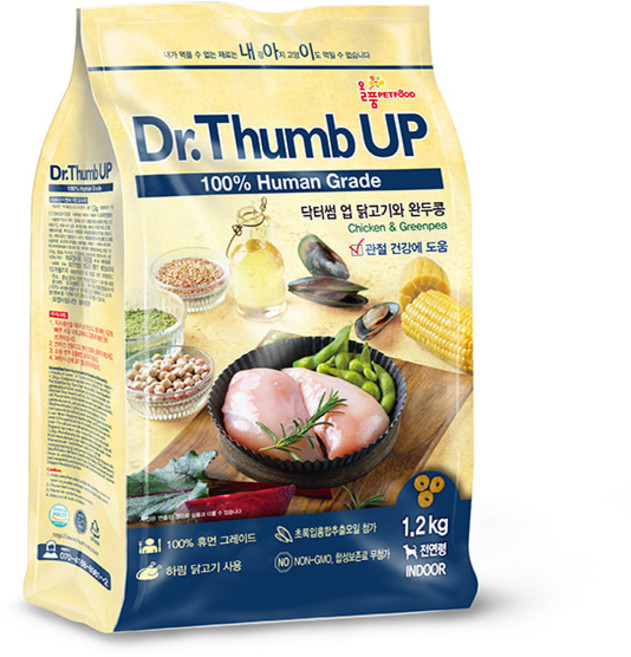 닥터썸 업 강아지 기능성 사료, 뼈/관절강화, 1.2kg, 1개