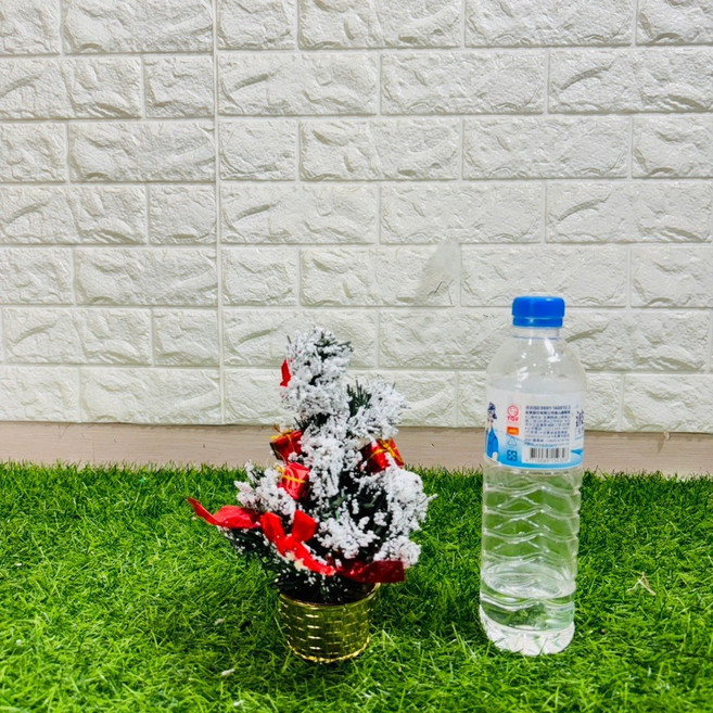 迷你聖誕樹 雪花樹 聖誕樹盆, 20cm 雪花聖誕樹