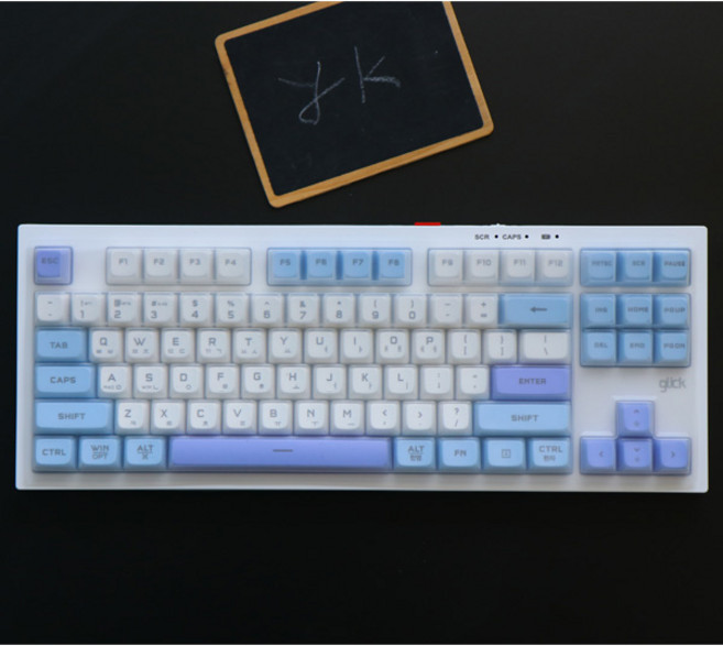 와이케이몰 지클릭커 사일런스 M 87키 호환용 키스킨 고탄력 고급 TPU 방수 키보드 커버, 1개