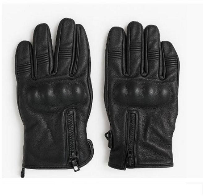 오토바이 가죽 장갑 바이크 배달 방한장갑, 05_무지카본