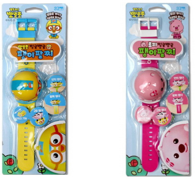 뽀로로 빙글뱅글 팽이 팔찌 + 루피 팽이 팔찌 배틀 팽이, 1개