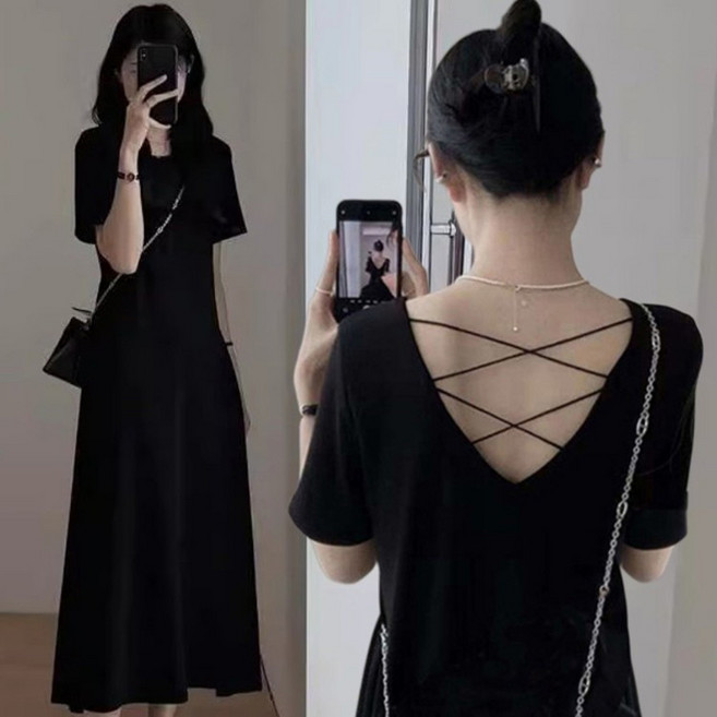 블랙원피스 패션 여성의류 빅사이즈 ~4xl까지 150kg까지 오버핏 편하게 A라인 롱원피스