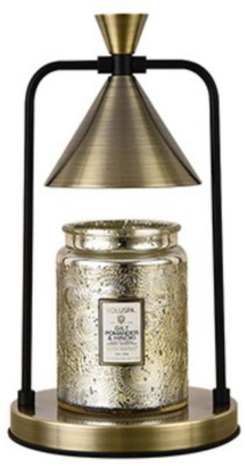 Hqzoomee 아로마 테라피 캔들 라이트 멜팅 캔들 타이밍 + 디밍 에센셜 오일 램프, 유럽/한국판-정시+조광+2개의 광원, 1개