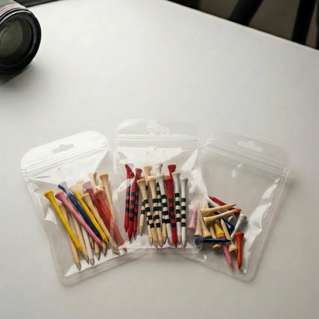 골프 눈금 나무티 드라이버 아이언 골프티꽂이 롱티 숏티 혼합셋트 45개 83미리 42미리, 1세트, 혼합색