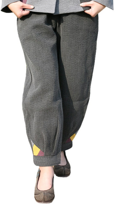 만덕몰 봄가을겨울용 여성 면 잔골지 조각 바지(단일상품) 개량 생활한복 절복 법복 단체복