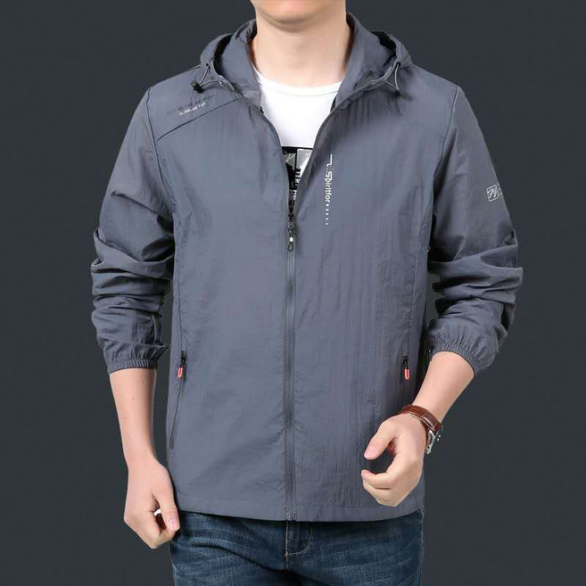 루미빈 여름 남성 냉감 후드 자외선 차단 바람막이 얇은 아우터