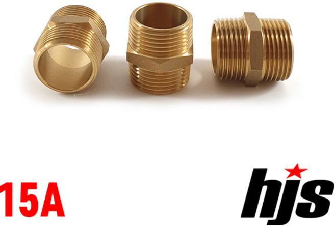 신주 닛불 15A / 신주 니플 소켓 니블 닛블 배관 자재 연결, 1개