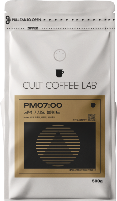 컬트커피랩 고소한 너티초코 카라멜 은은한 과일향 저녁7시 블렌드 커피원두, 500g, 1개, 에스프레소(고움)