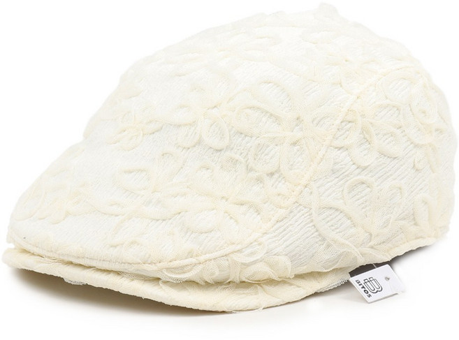 비토스 국내제작 꽃 프릴패턴 포인트 헌팅캡 파크골프모자 베레모