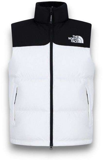 [매장판] 노스페이스 화이트라벨 눕시 패딩 조끼 노벨티 다운 베스트 오프 화이트 NV1DR51L