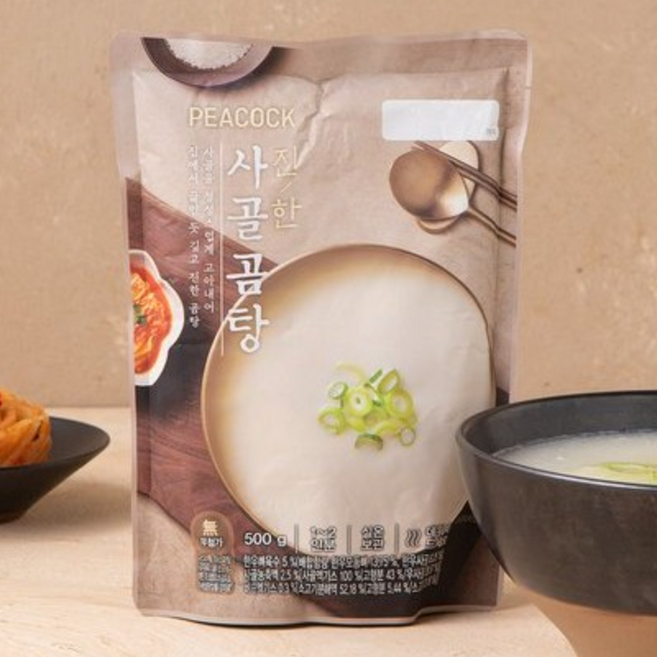 피코크 진한 사골곰탕 500g 냉장, 4개