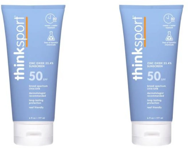 THINK 싱크스포츠 징크 23.4% 선스크린 SPF50 177ml 2팩 - 쿠팡