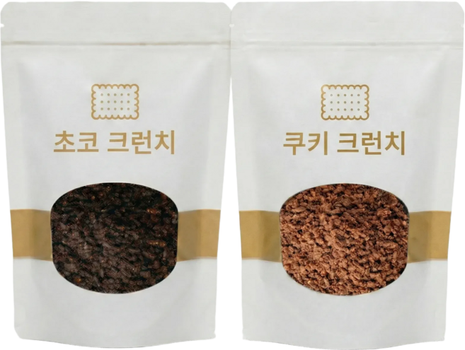 오브쿠킹 쿠키 크런치+초코 크런치 세트, 1세트, 600g