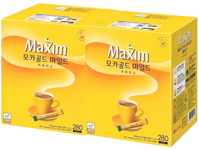 맥심 모카골드 마일드 커피믹스 280T, 12g, 280개입, 2개