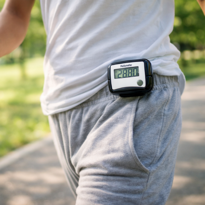 희희상점 초소형 클립 만보계 자동 만보기, 블랙, 1개