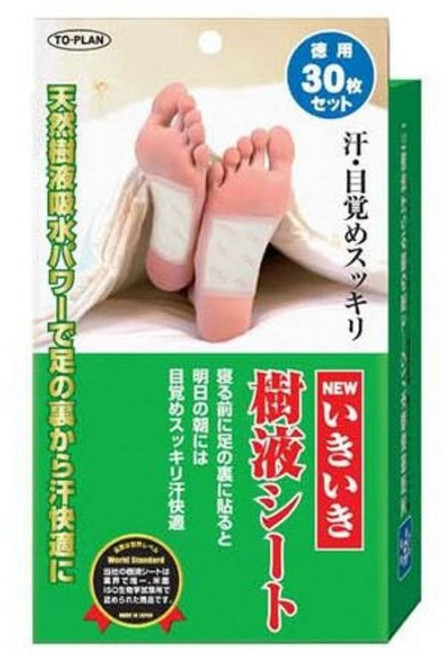 토뿌란 생생수액시트30매 일본정품 목초수액시트 독소배출 발건강 패치 발바닥파스, 1개, 1매입