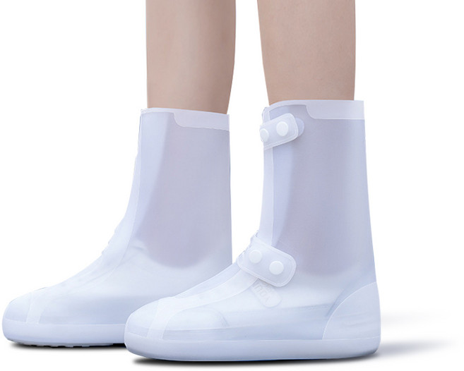 완켄판시 방수신발커버 순백색여성레인부츠 장화 슈즈커버, 1세트, XL