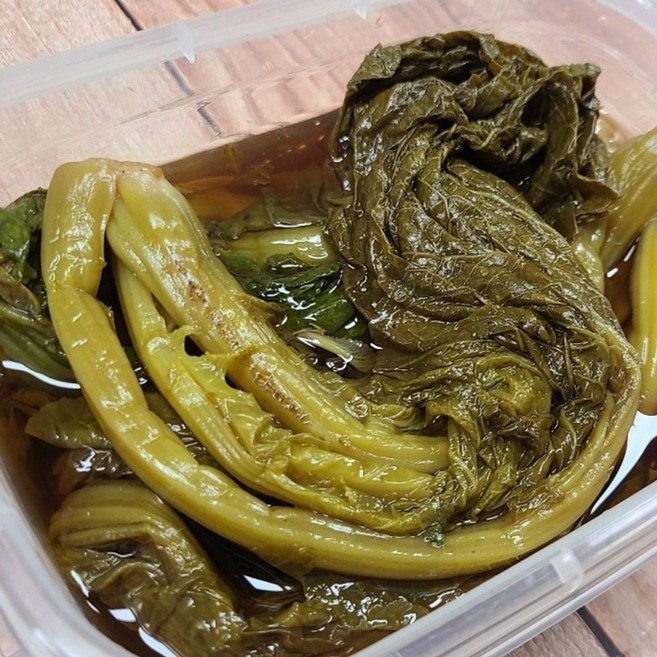 국내산 여수 돌산 갓짱아찌 2kg 아삭한 갓피클 갓김치 저녁반찬, 1