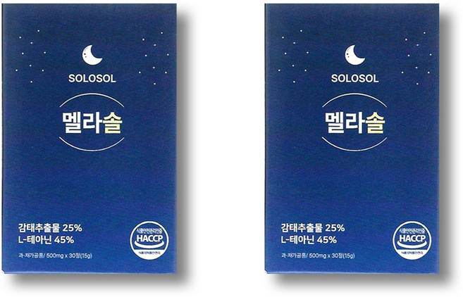 멜라솔 L테아닌 감태추출물 영양제, 2개, 30정