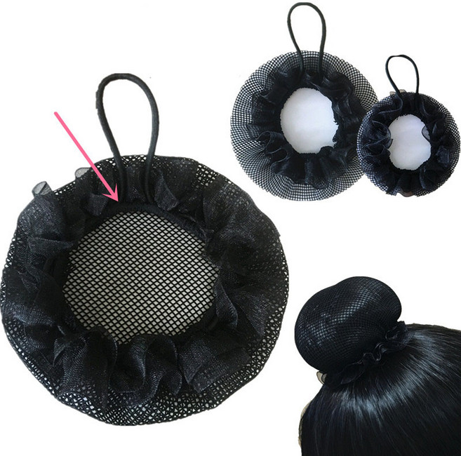 2세트/3세트구성 머리끈 내장 헤어 망 승무원 머리망 간호사 면접 발레