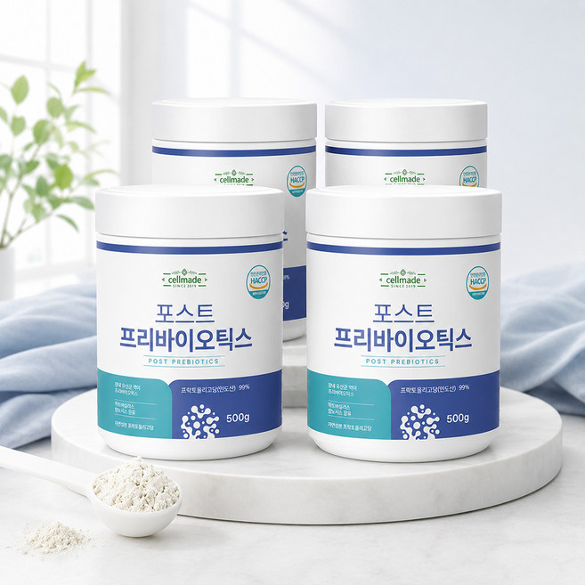 자연성분 프락토올리고당 포스트 프리바이오틱스 락토바실러스, 500g, 4개