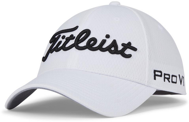 타이틀리스트 투어 엘리트 골프 모자 TH23FTELA, 화이트+블랙, 1개