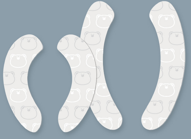 반영구적 사용/세척가능두리 곰 변기시트 / 간편하게 붙이는 변기커버 세탁가능, 두리 곰 성인 변기시트