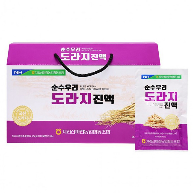 국산 사포닌 지리산마천농협 도라지진액 70ml [스마트세일즈], 2.1L