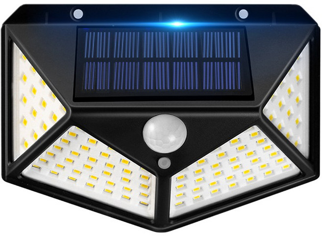 오이키 태양열 LED센서등 야외조명 정원등 4개, 화이트, 1개