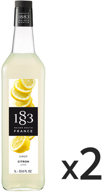 1883 레몬 시럽 1000ml 2개, 1L