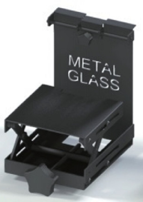 메탈글라스 블랙 레이저 레벨기 거치대 타일 벽걸이 거치대 A타입 리프트형, 1개