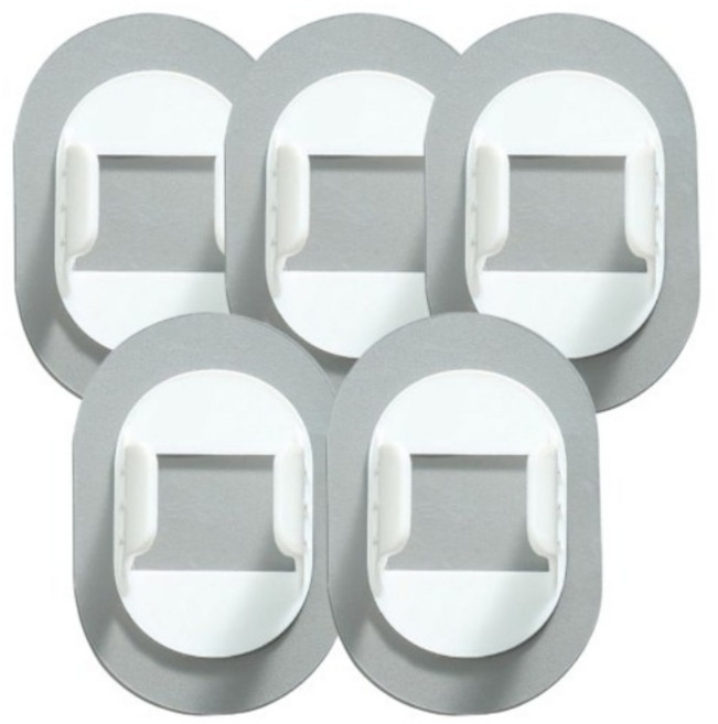 세탁기 호스 홀더 호수 배수관 배관 고정 클립 받침대 바닥 정리 홀더 파이프 접착식 벽고정 걸이 배관 접착 거치대, 10개