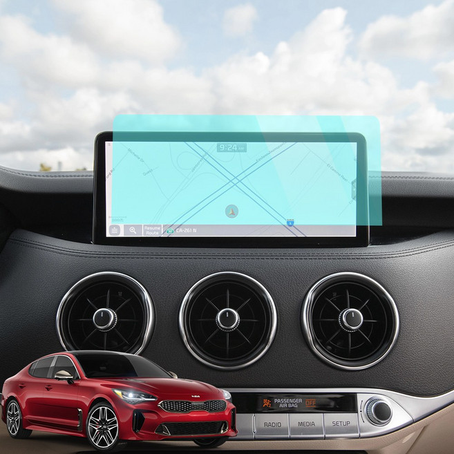 영카클럽 스팅어 마이스터 호환 10.25인치 네비게이션 액정 보호 필름 스크래치 지문 방지 용품