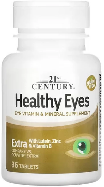 21세기센츄리 건강한 눈 엑스트라 위드 루테인 아연 및 비타민 B 36정, 1팩 - 쿠팡