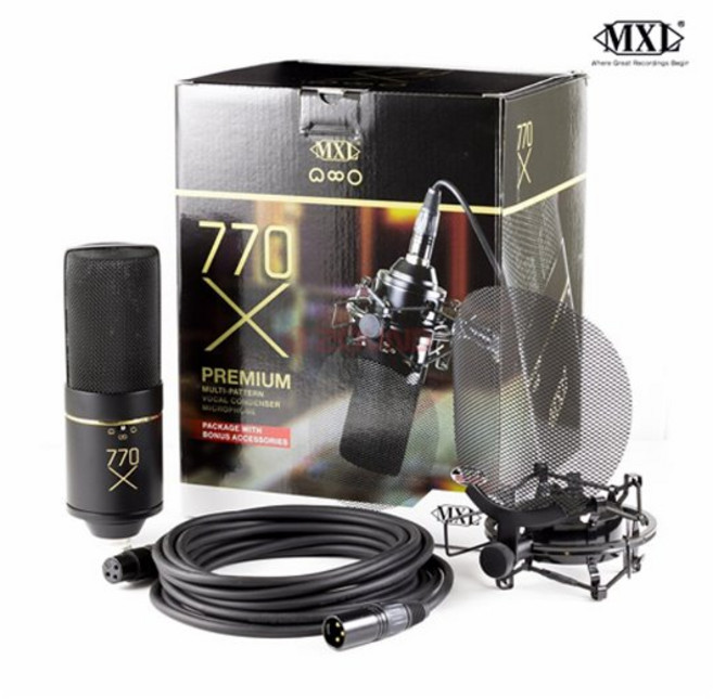 [MXL] MXL 770x 멀티패턴 콘덴서 마이크 보컬패키지