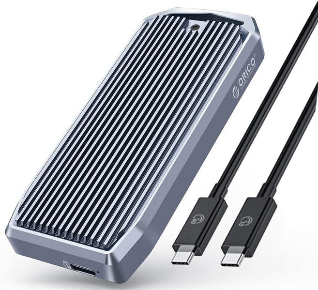 오리코 USB 4.0 (40Gbps) M.2 NVMe 외장 SSD 케이스 M2V01-C4, 1개