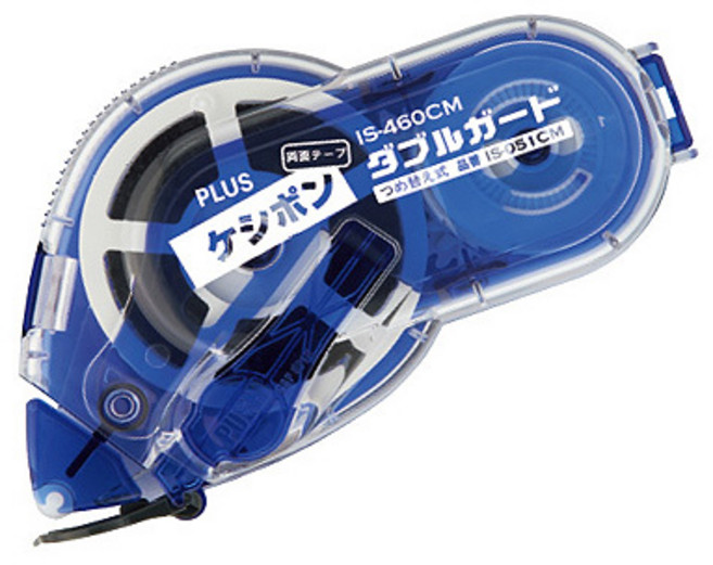 플러스 개인정보보호 스탬프 더블가드 양면테이프 케시퐁 택배송장지우개, 본품+리필