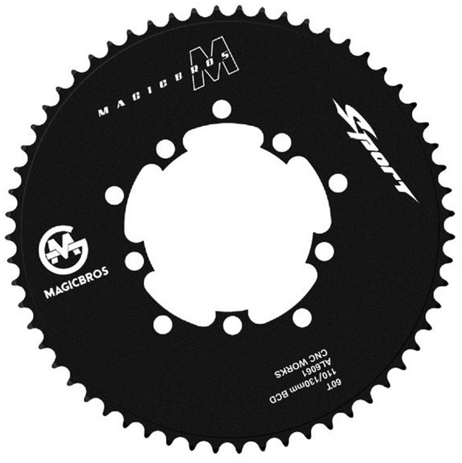 자전거체인링 110BCD 130BCD MAGICBROS, 52T, 1개, 52T