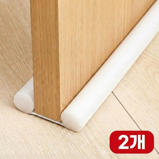 미로나 소음방지 빛차단 방문 틈새막이, 2개