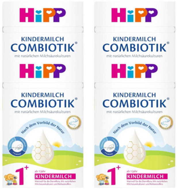 HiPP 킨더밀쉬 콤비오틱 분유, 4개입, 600g