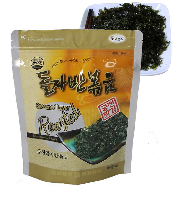 궁전맛김 고소한 돌자반볶음, 5개, 40g